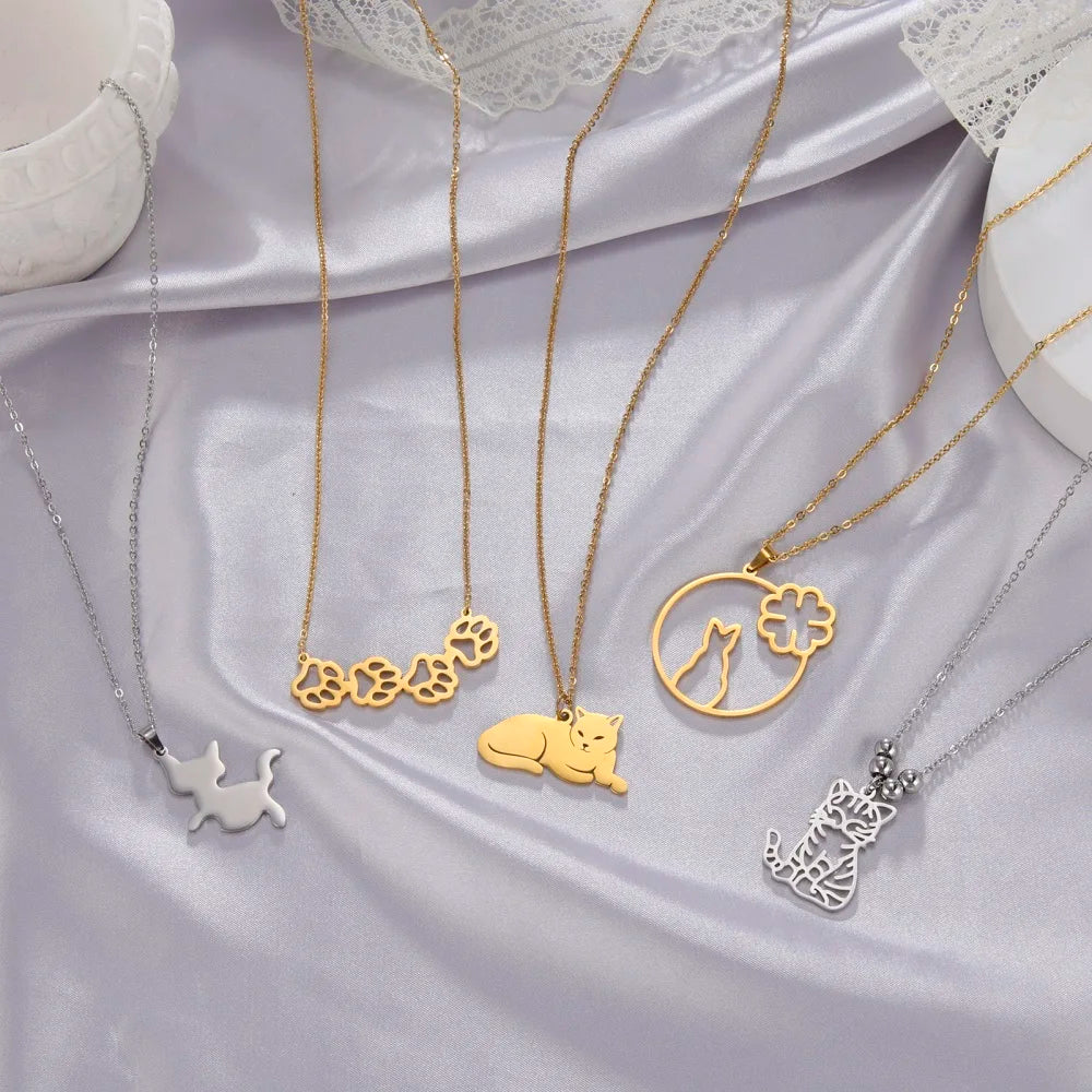 cat lovers necklace