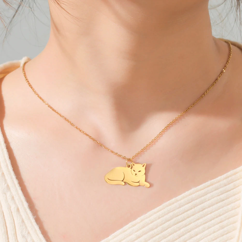 cat lovers necklace