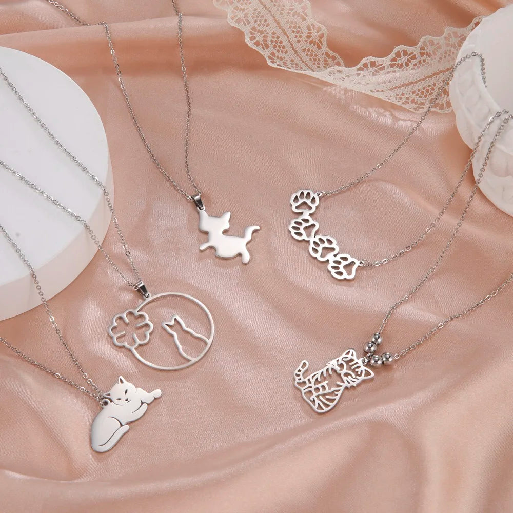 cat lovers necklace