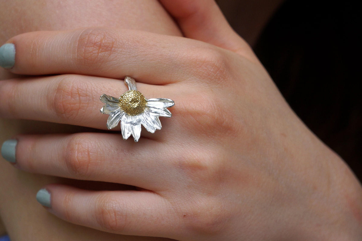 Sterling Silver Daisy Ring