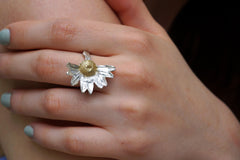Sterling Silver Daisy Ring