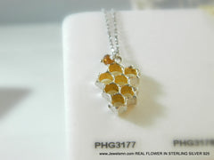 Honeycomb Bee Necklace-3