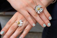 Sterling Silver Daisy Ring